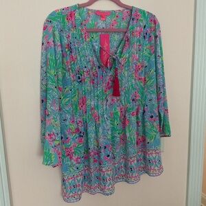Lilly Pulitzer Multicolor Floral Blouse
